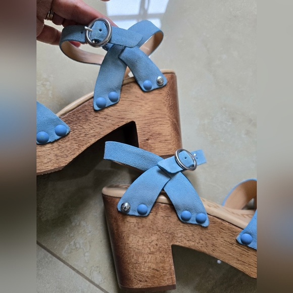 Sam Edelman Josefine sandals with wood platform heels, Size 8.5 - Picture 4 of 8